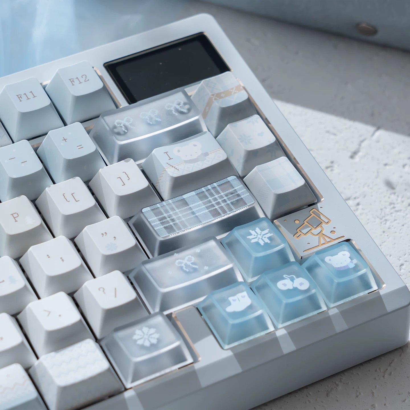 U're Lab Winter Letter Theme PBT Keycaps
