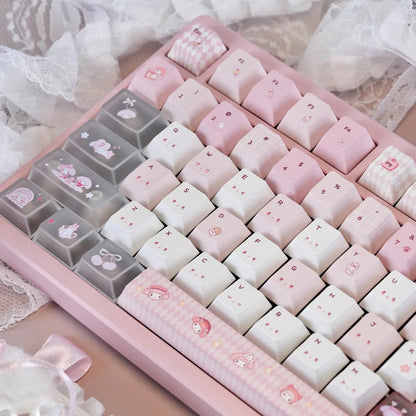 URE Pink Melody PBT Keycap Set