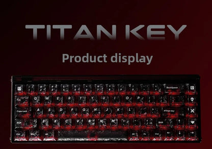 Titan Nation Ice Carbon Pattern PBT Keycap Set