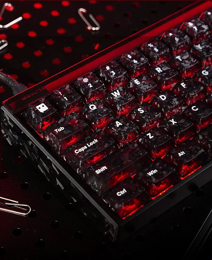 Titan Nation Ice Carbon Pattern PBT Keycap Set