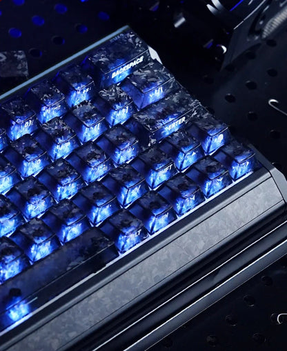 Titan Nation Ice Carbon Pattern PBT Keycap Set