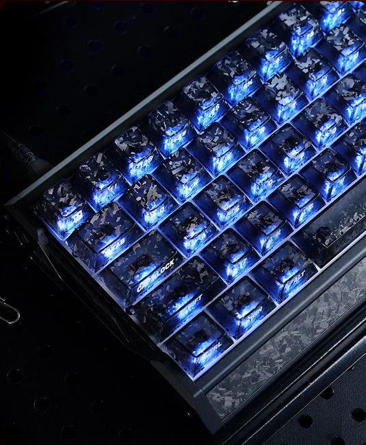 Titan Nation Ice Carbon Pattern PBT Keycap Set