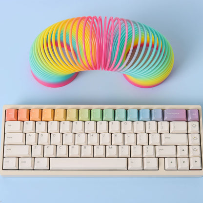 Rainbow Gradient PBT Keycap Set