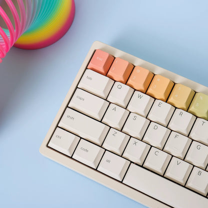 Rainbow Gradient PBT Keycap Set