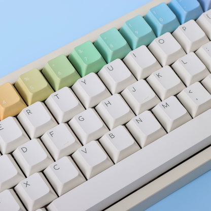 Rainbow Gradient PBT Keycap Set