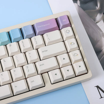 Rainbow Gradient PBT Keycap Set