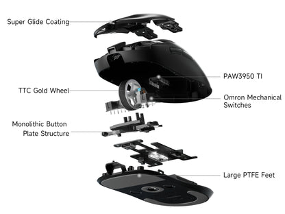MCHOSE A7 V2 Ultra Lightweight Wireless Gaming Mouse